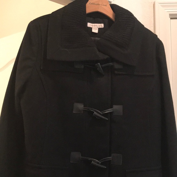 Black Pea Coat - Picture 2 of 6